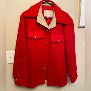 Retro/Vintage Men’s Lined wool button closure Jacket. Sized Medium. Made in USA